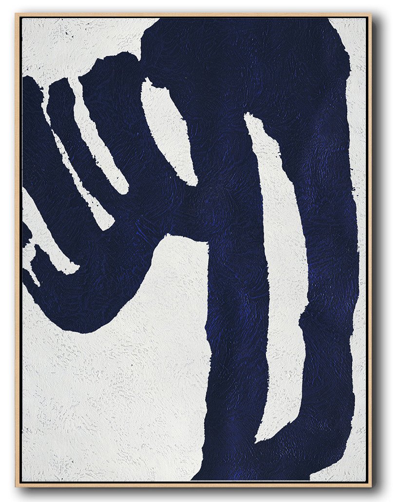 Navy Blue Minimal Art #NV115B